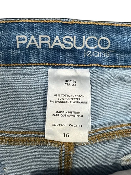Parasuco Denim / Jean Short with Tummy Control Size 16 - Picture 8 of 8